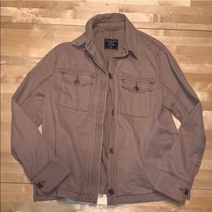 Abercrombie Dark Blush Utility Military Jacket XS